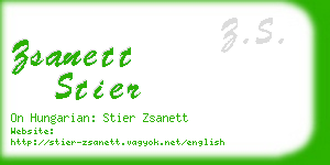 zsanett stier business card